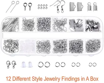 Mini Bijuterii cleste Bijuterii set cu bijuterii instrumente, linii de bijuterii și bijuterii accesorii pentru bijuterii de reparații și ștrasuri din mărgele