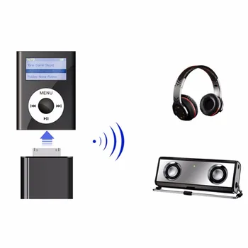 Transmițător Bluetooth Adaptor Audio Hifi Dongle pentru iPod Mini/Nano Wireless, Card Aux Receptor Adaptor pentru Casti