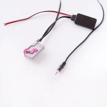 Biurlink RNSE 32Pin Bluetooth 5.0 Receptor 150CM Jack de 3,5 MM AUX-IN Adaptor Audio pentru Audi A3 A4 A6 A8 R8 TT RNS-E Stereo