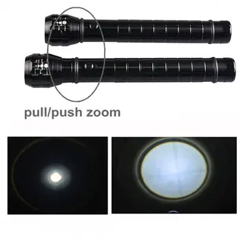 Topcom 3W LED-uri de Fotografie Lanterna Alb Rece/Cald Lumina Galbenă Lumină de Greu Zoom Foto Felinar din Metal Reflector Lanterna Police