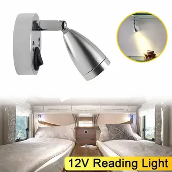 DC12V LED Touch Dimmer RV Lumina de Citit Interfață USB de Lumina pentru Citit, Condus Estompat Barca Lumină, Montat pe Perete Led Lampă de Perete