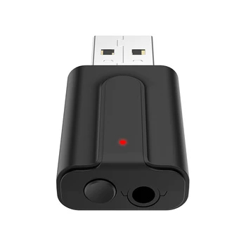 2 în 1 Bluetooth 5.0 Audio Receptor-Transmițător Mini de 3,5 mm AUX Jack Stereo USB Wireless Adapter Pentru TV, PC Car Kit MP3 Căști