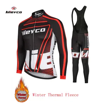 2020 Echipa Pro Termică Iarna Fleece Ciclism Haine Barbati Maneca Lunga Jersey Suit în aer liber, Bicicleta MTB Imbracaminte Salopete Pantaloni Set