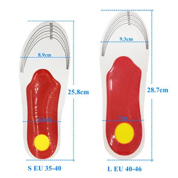 Premium Semele Ortopedice Picioare Plate Pantofi ortopedice, Tampoane de dureri de Picioare Branțuri pentru Pantofi Ortezare Gel de Înaltă Suport Arc Tălpi