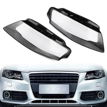 Masina Clar Faruri Lentile de Înlocuire Capac Far cap lumina lămpii Shell Acoperire pentru-Audi A4 B8 2008-2012 Stânga