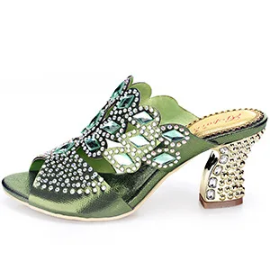 G-VRABIE 2018 Vara Noi Femei Sexy Diamond Tocuri inalte Papuci de Vânzare Doamnelor Încălțăminte Platforma Toc Peep Toe Pantofi