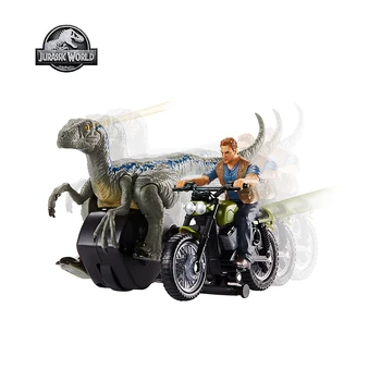 Jurassic World Original Mattel Atac Pachet Velociraptor Bru Motocicleta Owen Urmărirea Serie Jucarii Copii Cadou de Crăciun FMM33