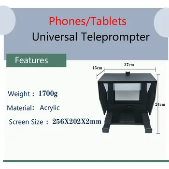 Prompter pentru Tableta iPad Telefoane Determinat Inscriber Interviu Sufleur Reader pentru telefonul Mobil aparat de Fotografiat DSLR Inregistrare Live