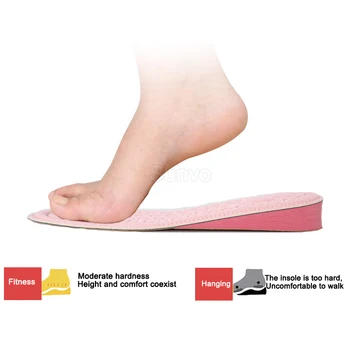 Sunvo Invizibil Înălțime Crește Tălpi de Pantofi pentru Femei de Confort Respirabil Spuma de Memorie Pantofi Insertii Sporind Tălpi Picior Pad