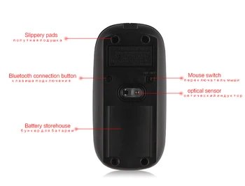 Silent Soareci Reîncărcabilă, Fără Fir Bluetooth Mouse-Ul Pentru Teclast T8 T10 P10 A10s X2 X5 Pro X3 Plus M30 T30 M20 T20