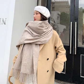 2019 monofazate cașmir femei de iarnă eșarfă șal cald și împachetări hijab magazin pashmina mult sex feminin foulard eșarfe cap