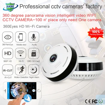 Noi de 360 de Grade Home Security Camera IP 960P Smart Panorama IPC P2P Wireless Obiectiv Fisheye CCTV Camera Wifi Copilul TF Card Monitor