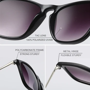 SIMPRECT Polarizat ochelari de Soare Barbati 2021 Retro ochelari de Soare Patrati Femei Vintage UV400 Înaltă Calitate de Șofer Ochelari de Soare Pentru Barbati