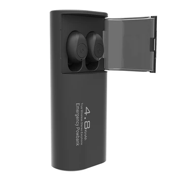 Wireless Bluetooth 5.0 Căști cu 4800MAh Caz de Încărcare [Ca Banca de Putere cu Microfon USB de Tip C Cablu TWS Stereo In-Ear Earphon