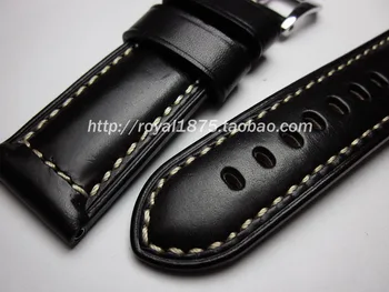 Gros watchbands pentru Omega Fosili 22 24mm vintage autentic de vacă din piele negru curea de ceas banda de ceas accesorii pentru Panerai PAM