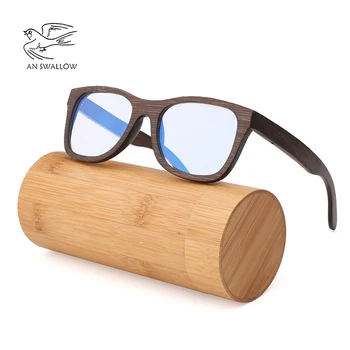 De protecție a mediului de bambus negru ochelari de bărbați și de femei de moda, de călătorie antiblue obiectiv protecția împotriva radiațiilor ochi ochelari de soare barbati