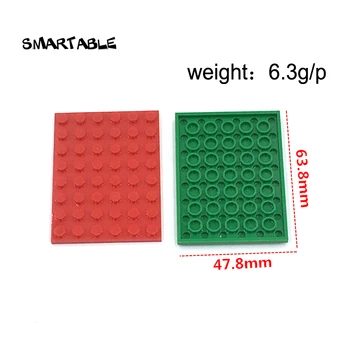 Smartable Jucării placă de bază Placă de 6X8 Blocuri MOC Părți DIY LOGO Jucarii Creative Compatibil Marile Branduri 3036 Jucării 14pcs/lot