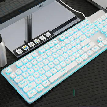 Tastatură mecanică cu fir pentru pc laptop de gaming mecanica Tastatura Iluminata Laptop de gaming DE la logitech k380 gk61 mecanice taste