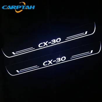 CARPTAH Mișcare de bun venit lumina Exterior Auto Piese LED Pragului de Ușă Scuff Placă Dinamic Streamer lumina Pentru Mazda CX30 CX-30 2019 2020