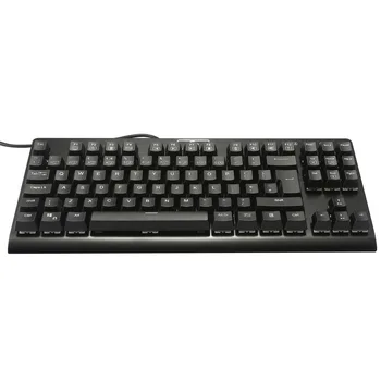Tastatură mecanică de Gaming Blue Switch-uri LED Backlit 88 de clape UK Layout Design Ergonomic Z-77 Gaming Keyboard pentru Gamer Dactilograf