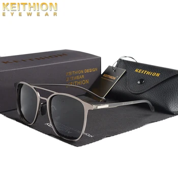 KEITHION de Înaltă Calitate ochelari de soare Unisex Pătrat de Epocă Ochelari de Soare Barbati Brand Faimos Sunglases polarizate retro Pentru Femei 2019