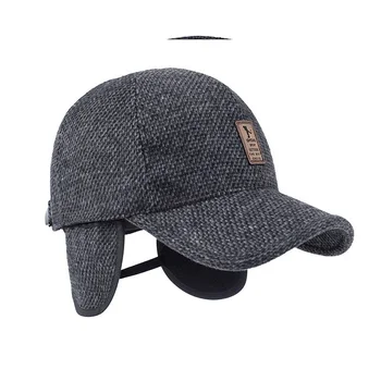 Toamna și iarna nou cald pălărie de iarnă în aer liber protecție pentru urechi pălării tricotate de sport de agrement șapcă de baseball bumbac camionagiu capace