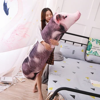 1 buc mare Creator de Simulare 3D Porc Perna Papusa Papusa de Plus & Vie Umplute Jucărie acasă imbratisa perna