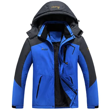 Noul Brand de Iarnă pentru Bărbați de Lână Sacou Casual Strat Mens se Ingroase Jachete Bărbați Palton Sacou Vânt Negru/Albastru Plus Dimensiune:L-6XL