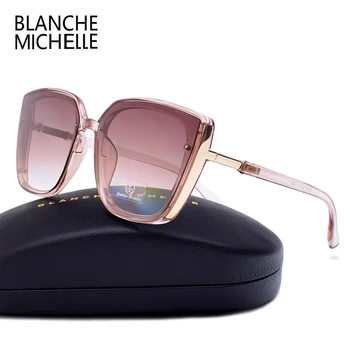 De înaltă Calitate, Ochi de Pisica Polarizat ochelari de Soare Femei UV400 oculos Supradimensionate Oglindă Ochelari de Soare Femei 2020 ochelari de soare Brand Cu Cutie