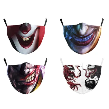 Noul Design Amuzant Joker Gura Mare de Imprimare Masti de Fata Pentru Adulți de Modă în aer liber Masca Material Lavabil Refolosibil Masca PM2.5 Mascarillas
