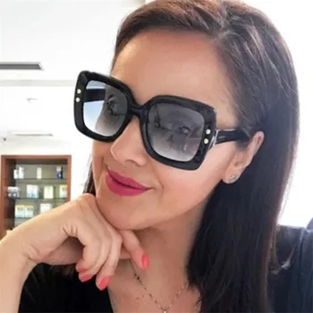 Pătrat ochelari de Soare pentru Femei Brand Designer de Vară Nuante Vintage Supradimensionat Ochelari de Soare Femei Femei Femei ochelari de soare UV400