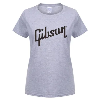 Vară Stil Gibson Tricouri Femei Muzică Rock T-shirt cu Maneci Scurte din Bumbac Hip Hop Girl Topuri Tee de Înaltă Calitate OT-040