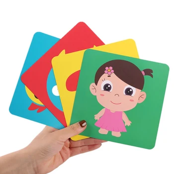 Montessori Jucarii Pentru Copii Alb-Negru Carduri Flash De Mare Contrast Vizual De Stimulare A Activității De Învățare Cartonașe Cadouri Pentru Copii