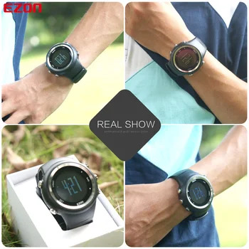 Bărbați Ceasuri de Lux, Marca GPS de Distribuție Execută Sport Ceas Contor de Calorii Ceasuri Digitale EZON T031