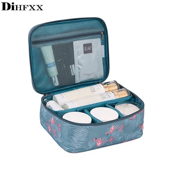 Articole de toaletă organizator de călătorie de moda lady cosmetice sac de cosmetice cosmetician pungi de depozitare de mare capacitate Femei machiaj sac DX-14