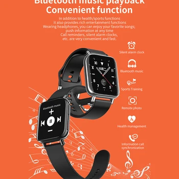 Inteligent Brățară Moda Sport Bluetooth Muzica Watch Rata De Inima Somn De Monitorizare A Sănătății Calculator Bărbați Femei Smartwatch Rezistent La Apa