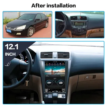 Android 8.1 Tesla stil GPS Auto Navigatie Pentru Honda Accord 7 șapte 2003-2007 unitate multimedia radio casetofon carplay