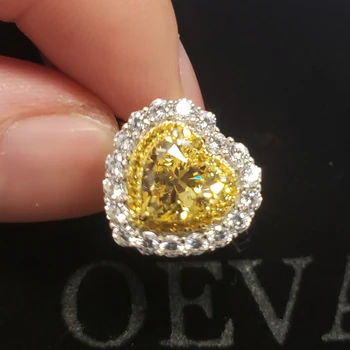 OEVAS Scântei Ridicat de Carbon Diamant Moissanite Inel de Nunta Pentru Femei, de Calitate Superioară Argint 925 Doamnelor Cadou Bijuterii