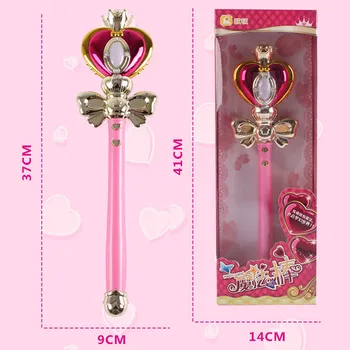 Cosplay Anime Sailor Moon 20 Tsukino Usagi Bagheta Henshin Rod Glow Stick Spirală Inima Lună Rod Muzicale Baghetă Magică Fata Jucarii