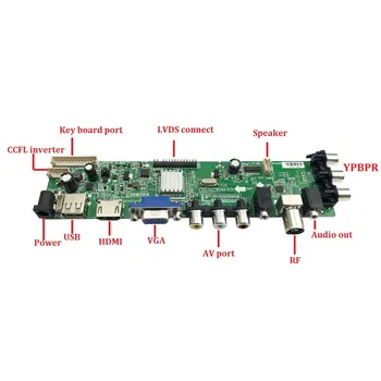 Kit pentru LTN156AT19-001/801/W01 DVB-T, DVB-T2 15.6