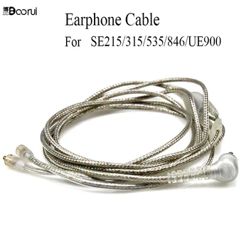 BOORUI cablu pentru SE215 535 846 placat cu aur În Ureche sârmă /cabluri pentru căști setul cu cască, căști clar modernizarea cablu