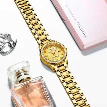 NIBOSI Femei Ceasuri de Top de Brand de Lux 2020 Noua Moda Diamant Doamnelor Ceasuri de mana cu Bratara din Otel Inoxidabil Femei Cuarț Ceas