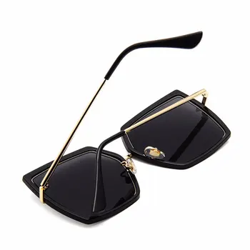 2020 Noua Moda Supradimensionat ochelari de Soare pentru Femei Brand Designer de Aliaj de sex Feminin de Ochelari de Soare Cadru Mare Gradient de sex Feminin Oculos UV400