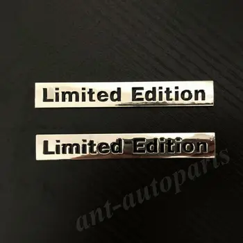 2 buc Metal Chome Black Limited Edition Portbagaj Emblema, Insigna Decal Autocolant