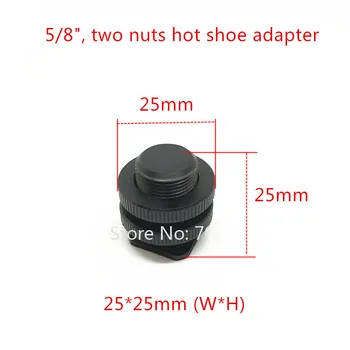 50PCS Dublu Nuci 1/4 3/8 5/8 Trepied cu Șurub pentru Flash Hot Shoe Mount Adaptor Convertor Șurub Adaptor Pentru DSLR SLR Studio Accesoriu