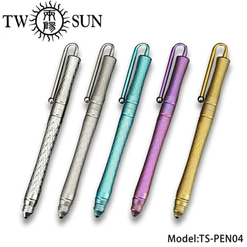 TWOSUN Original TC4 Aliaj de Titan de autoapărare Siguranța Personală Tactical Pen Multi-instrument în aer liber instrument de Birou, de Buzunar Pen TS-PEN04