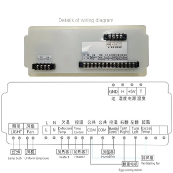 XM-18SD Automată Ou Incubator Controller Digital cu LED-uri Controler de Temperatura Temperatura Senzori de Umiditate Ou Hatcher Controlle