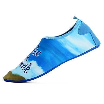 1 Pereche de Pantofi de Apă Tipărite Usoare Anti-alunecare Uscare Rapidă Încălțăminte în aer liber de Vară, Plajă, Snorkeling, Înot, plimbare cu Barca Pantofi