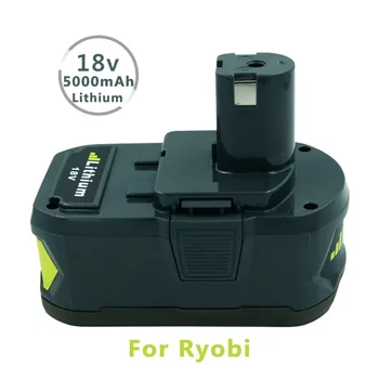 (Baterie+Încărcător Set )18V 5000mAH Baterie Reîncărcabilă Litiu RB18L40 pentru Ryobi P108 + Noi P117 Încărcător pentru Ryobi 9.6 V-18V