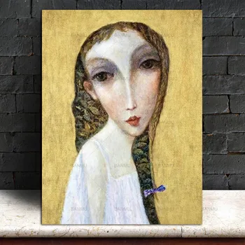 Impresionismul Arta de Perete Poze cu Print Abstract Bărbie Ascuțită Femeie pe Panza Pictura Personalitate Poster Home Decor pentru Camera de zi
